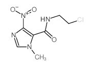 N-(2-chloroethyl)-3-methyl-5-nitro-imidazole-4-carboxamide结构式