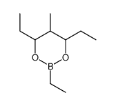 2,4,6-triethyl-5-methyl-1,3,2-dioxaborinane结构式