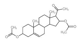 (17-acetyl-3-acetyloxy-10,13-dimethyl-2,3,4,7,8,9,11,12,14,15,16,17-dodecahydro-1H-cyclopenta[a]phenanthren-16-yl) acetate Structure