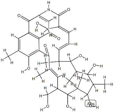 8-Deoxy-30-hydroxyrifamycin W结构式