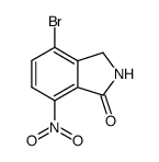 4-溴-7-硝基异吲哚啉-1-酮结构式