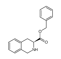 S-1,2,3,4-四氢异喹啉-3-羧酸苄酯盐酸盐结构式