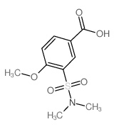 3-Dimethylsulfamoyl-4-methoxy-benzoic acid Structure