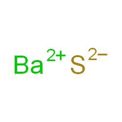 Barium sulfide (BaS), black结构式