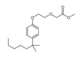 methyl 2-[2-[4-(2-methylheptan-2-yl)phenoxy]ethoxy]acetate Structure