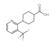 1-[3-(三氟甲基)吡啶-2-基]哌啶-4-羧酸结构式