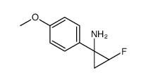 (1S,2S)-2-fluoro-1-(4-methoxyphenyl)cyclopropan-1-amine Structure