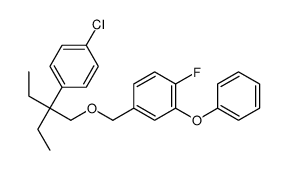 Benzene, 4-((2-(4-chlorophenyl)-2-ethylbutoxy)methyl)-1-fluoro-2-pheno xy- picture