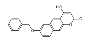 7-benzyloxy-4-hydroxybenzo[g]coumarin Structure