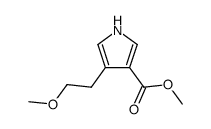 methyl 4-(2-methoxyethyl)-1H-pyrrole-3-carboxylate结构式