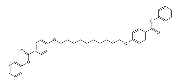 phenyl 4-[10-(4-phenoxycarbonylphenoxy)decoxy]benzoate Structure