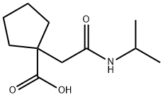 1-{[(propan-2-yl)carbamoyl]methyl}cyclopentane-1-carboxylic acid picture