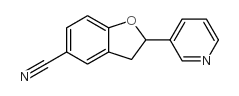 2-(吡啶-3-基)-2,3-二氢苯并呋喃-5-甲腈结构式