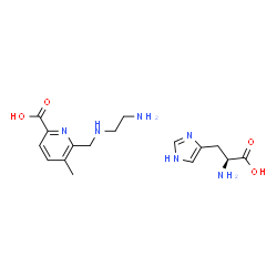 methyl 2-(((2-aminoethyl)amino)methyl)-6-carboxylpyridinehistidinate结构式