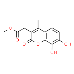 Methyl (7,8-dihydroxy-4-methyl-2-oxo-2H-chromen-3-yl)acetate结构式