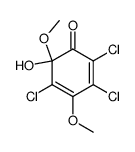 2,3,5-trichloro-6-hydroxy-4,6-dimethoxy-cyclohexa-2,4-dienone结构式