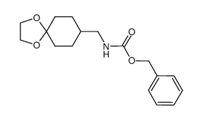 benzyl 1,4-dioxaspiro[4.5]dec-8-ylmethylcarbamate结构式