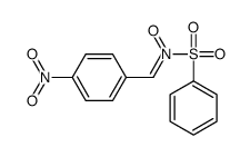 N-(benzenesulfonyl)-1-(4-nitrophenyl)methanimine oxide Structure