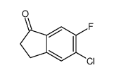 5-Chloro-6-fluoro-2,3-dihydro-1H-inden-1-one Structure