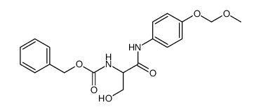 (DL)-2-Benzyloxycarbonylamino-3-hydroxy-N-p-methoxymethoxyphenyl propionamide Structure