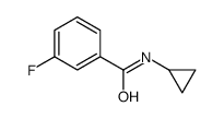 N-cyclopropyl-3-fluorobenzamide结构式