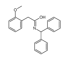 N-benzhydryl-2-(2-methoxyphenyl)acetamide结构式