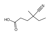 (-)-4-Cyano-4-ethyl-4-methyl-butyric acid结构式