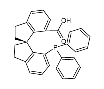 (R)-7'-diphenylphosphino-1,1'-spirobiindanyl-7-carboxylic acid Structure