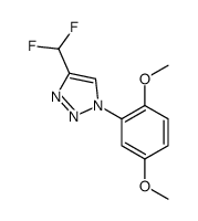 4-(difluoromethyl)-1-(2,5-dimethoxyphenyl)triazole结构式