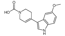 4-(5-methoxy-1H-indol-3-yl)-3,6-dihydro-2H-pyridine-1-carboxylic acid Structure