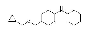 N-cyclohexyl-4-(cyclopropylmethoxymethyl)cyclohexan-1-amine结构式