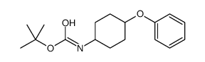 tert-butyl N-(4-phenoxycyclohexyl)carbamate Structure