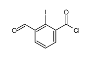 3-formyl-2-iodobenzoyl chloride Structure