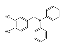 4-(diphenylphosphanylmethyl)benzene-1,2-diol Structure