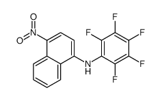 4-nitro-N-(2,3,4,5,6-pentafluorophenyl)naphthalen-1-amine Structure