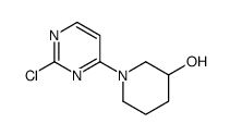 1-(2-chloropyrimidin-4-yl)piperidin-3-ol结构式