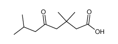 3,3,7-trimethyl-5-oxo-octanoic acid Structure