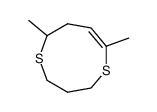 (Z)-6,9-Dimethyl-3,4,6,7-tetrahydro-2H-[1,5]dithionine Structure