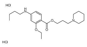 butyl-[3-ethoxy-4-(3-piperidin-1-ium-1-ylpropoxycarbonyl)phenyl]azanium,dichloride结构式