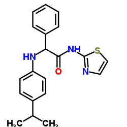 2-(4-ISOPROPYLANILINO)-2-PHENYL-N-(1,3-THIAZOL-2-YL)ACETAMIDE Structure