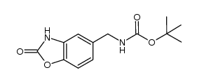 tert-butyl ((2-oxo-2,3-dihydrobenzo[d]oxazol-5-yl)methyl)carbamate结构式