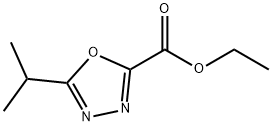 Ethyl 5-(propan-2-yl)-1,3,4-oxadiazole-2-carboxylate结构式