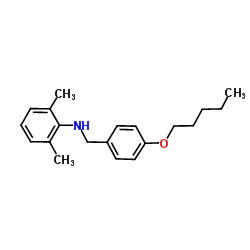 2,6-Dimethyl-N-[4-(pentyloxy)benzyl]aniline Structure