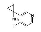 1-(4-fluoropyridin-3-yl)cyclopropan-1-amine Structure