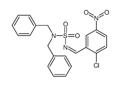 1-chloro-2-(dibenzylsulfamoyliminomethyl)-4-nitrobenzene结构式