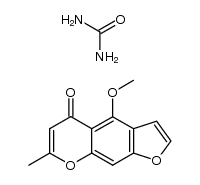 4-methoxy-7-methyl-furo[3,2-g]chromen-5-one, compound with urea Structure