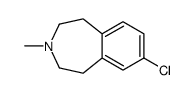 7-chloro-3-methyl-1,2,4,5-tetrahydro-3-benzazepine结构式