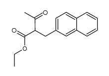 α-acetyl-3-(2-naphthalenyl)propionic acid ethyl ester Structure