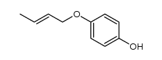 (E)-4-(but-2-en-1-yloxy)phenol结构式