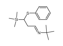 N-tert-butyl-3-(phenylthio)-3-(trimethylsilyl)-propanol结构式